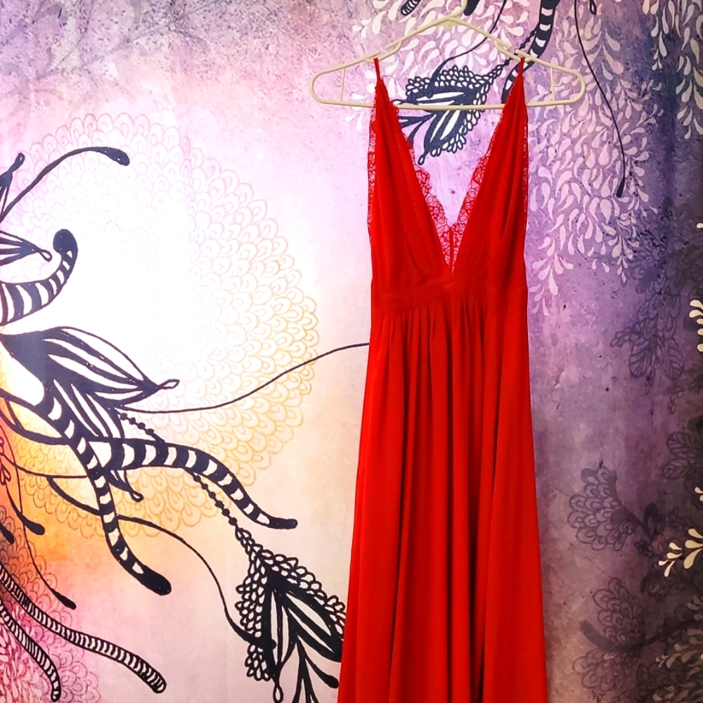 My daughter's beautiful red Windsor prom dress.